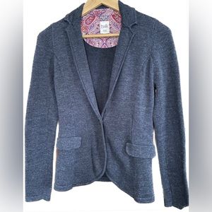 Twix GRY Cotton Knit Blazer, XS. Fall Sale